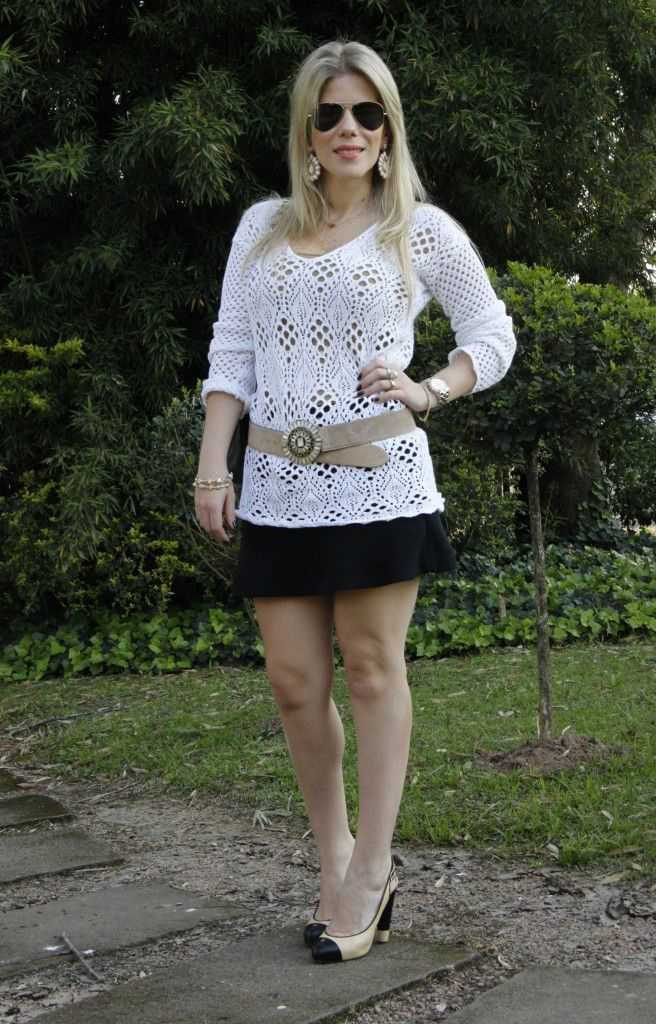 Foto: Reprodução / <a href="http://www.claudiadalpozzo.com.br/look-do-dia-croche/" target="_blank">Claudia Dal Pozzo</a>