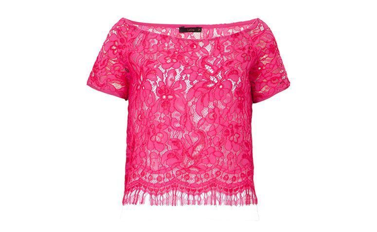 Blusa de renda rosa pink Leeloo por R$298 na <a href="http://bit.ly/1F2WSaj" target="blank_">Dafiti</a>