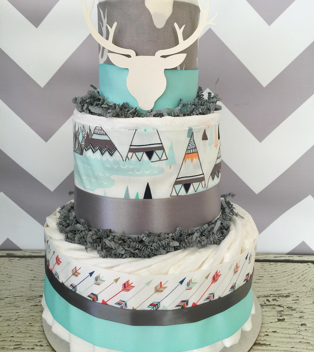 Foto: Reprodução / <a href="https://www.instagram.com/p/BAsTmF4AC3L/" target="_blank">All diaper cakes</a>