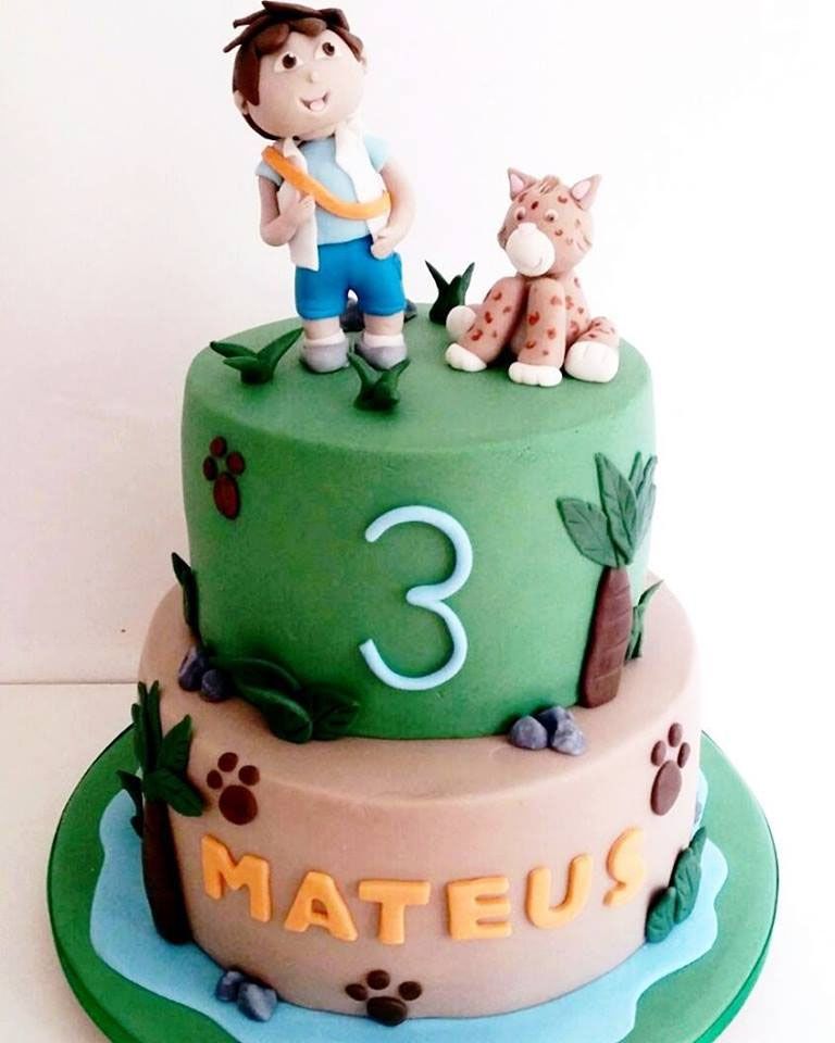 Foto: Reprodução / <a href="http://grazielacake.blogspot.com.br/2015/12/go-diego-go.html" target="_blank">Blog Graziela Cake</a>