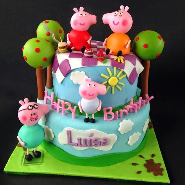 Foto: Reprodução / <a href="http://donamariabolosdecorados.blogspot.com.br/2014/06/peppa-pig.html" target="_blank">Blog Paula Moura Leite</a>