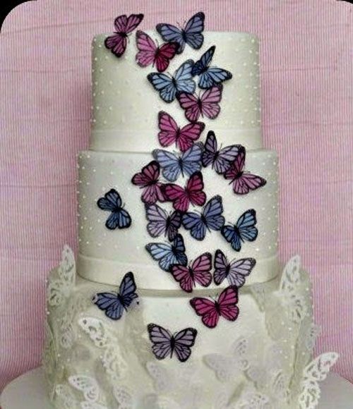 Foto: Reprodução / <a href="http://adrianaaracri.blogspot.com.br/2015/02/bolo-decorado-borboletas.html" target="_blank"> Blog Adriana Aracri</a>