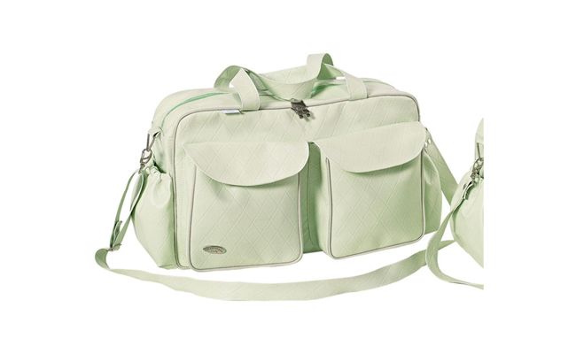 Bolsa Maternidade Emborrachada por R$130,90 na loja <a href="http://www.graodegente.com.br/bolsa-maternidade-emborrachada-quarto-enxoval-para-bebe-majestic-meninos-verde-42cm-x-26cm-01-peca/523/21951/produto"target="_blank">Grão de Gente</a>