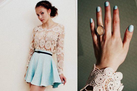 A renda também não pode ser deixada de lado ao compor look bonequinha.