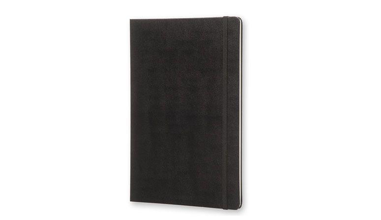 Moleskine extra grande por R$186,90 na <a href="http://www.staples.com.br/moleskine-profissional-extra-grande-capa-dura/p?idsku=2012217" target="blank_">Staples</a>