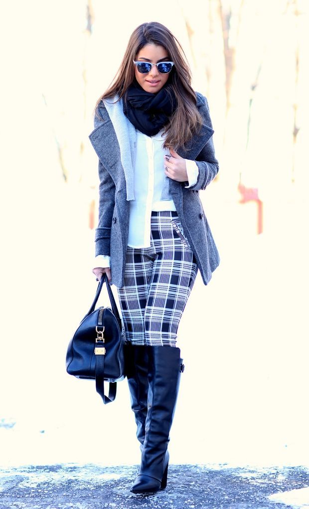 Foto: Reprodução / <a href="http://camilacoelho.com/2014/01/05/look-do-dia-plaid-pants/" target="_blank">Camila Coelho</a>