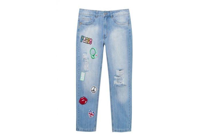 Calça jeans boyfriend por R$379,00 na <a href="https://www.oqvestir.com.br/calca-jeans-boyfriend-patches-janis.html
" target="blank_">Oqvestir</a>