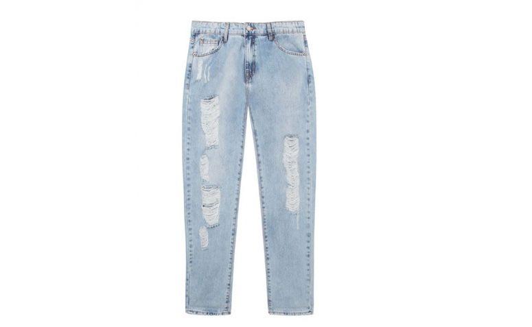 Calça jeans boyfriend por R$298,00 na <a href="https://www.oqvestir.com.br/calca-jeans-boyfriend-destroyed-clara.html
" target="blank_">Oqvestir</a>