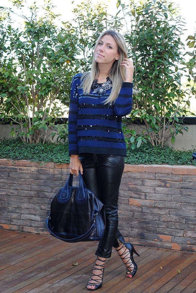 Foto: Reprodução / <a href="http://www.glam4you.com/meu-look-navy-black-2/" target="_blank">Glam4you</a>