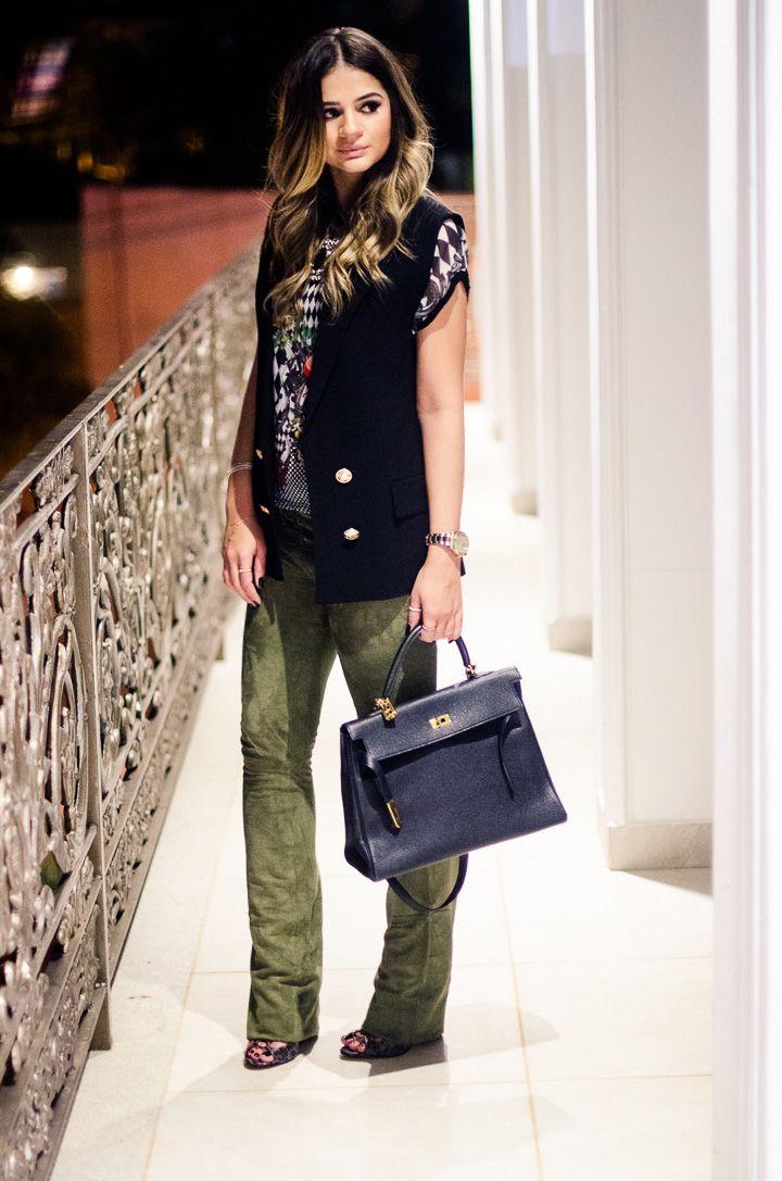 Foto: Reprodução / <a href="http://www.blogdathassia.com.br/br/2013/04/23/meu-look-militar-green/" target="_blank">Blog da Thássia</a>