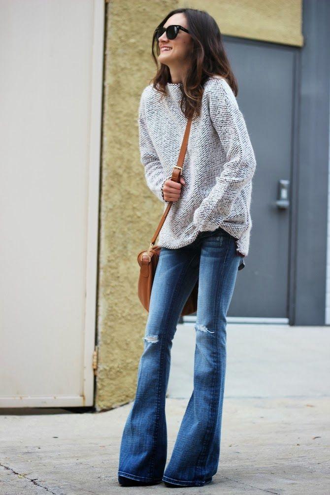Foto: Reprodução / <a href="http://misyellestore.blogspot.com.br/2014/12/how-to-wear-flare-jeans.html" target="_blank">Misyelle</a>