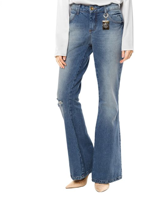 Calça flare jeans por R$204,90 na <a href="http://ad.zanox.com/ppc/?28065109C79450365&ULP=[[http://www.dafiti.com.br/Calca-Jeans-Lanca-Perfume-Flare-Estonada-Azul-1693425.html?utm_source=zanox&utm_medium=deeplink_generator&utm_campaign=deeplink_generator]]" rel="nofollow" target="blank_">Dafiti</a>