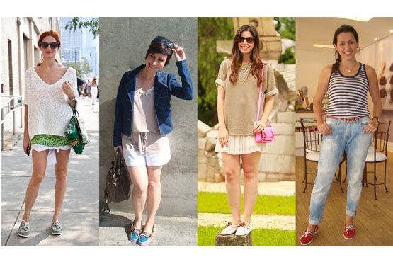 Invista no dockside para looks mais casuais.