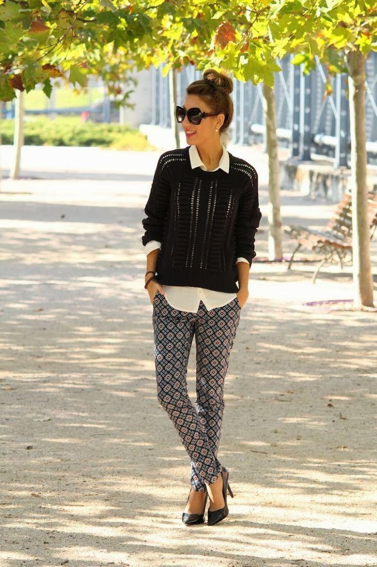 Foto: Reprodução / <a href="http://lolamansil.blogspot.fr/2013/11/pantalon-estampado.html" target="_blank">Lola Mansíl Fashion Diary</a>