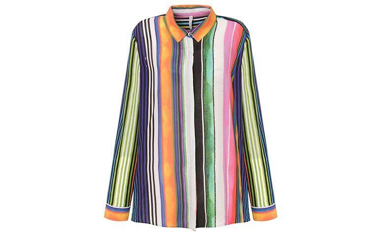 Camisa listrada colorida Scalon por R$383 na <a href="http://www.capitollium.com.br/produto/scalon-camisa-cetim-listrada-colorida-colorida-151013" target="blank_">Capitollium</a>