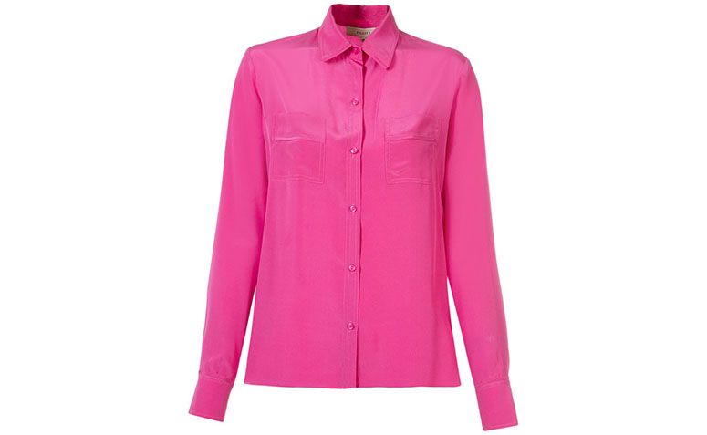 rosa sidenskjorta Fility från R $ 283 i Farfetch