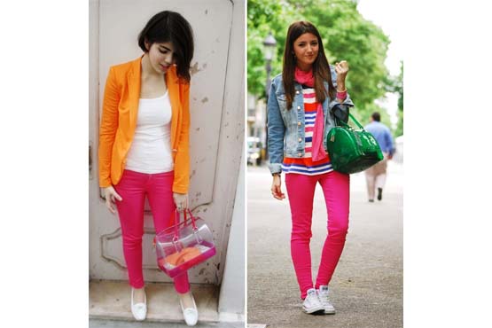 Como usar color blocking e candy bag também em dias frios