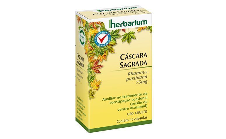 Cascara Sagrada (cápsulas) Herbarium por R$25,20 na <a href="http://www.netfarma.com.br/Produto/15634/cascara-sagrada-75-mg" target="blank_">Netfarma</a>