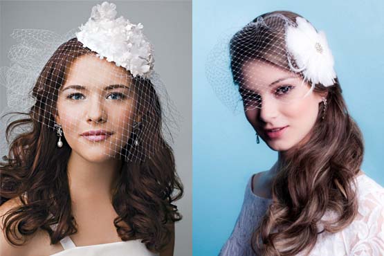 A combinação de casquete com o véu vazado é ideal para noivas que querem opções diferentes, porém sem perder o romantismo