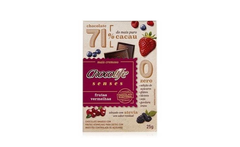 Chocolife Senses Merah Buah dari R $ 6.40 di natue