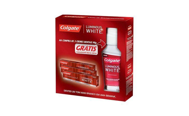 Kit Colgate Luminous White por R$12,99 na <a href="https://www.drogariasaopaulo.com.br/index.php" target="blank_">Drogaria São Paulo</a>