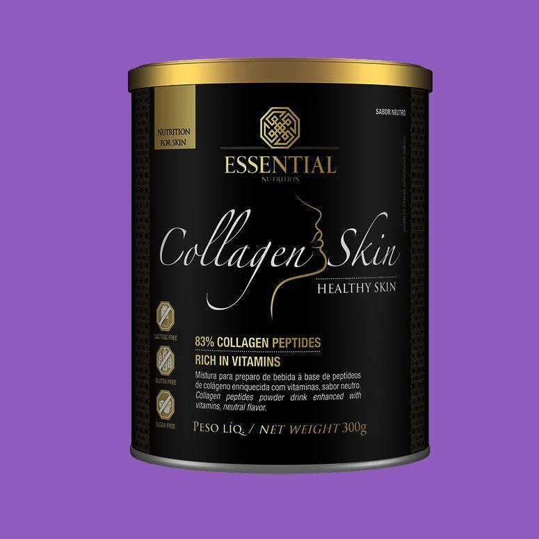Collagen Skin / R$109,90 na <a href="https://www.uninatural.com.br/prod,idloja,28284,idproduto,4917321,collagen-skin-sabor-neutro-300g-essential-nutrition" target="_blank">uni Nature</a>