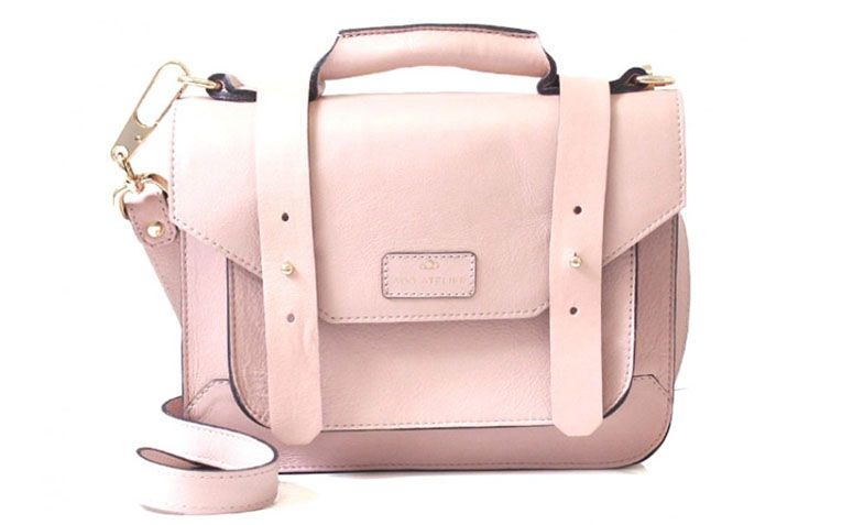Bolsa mini satchel rose Adô Atelier
