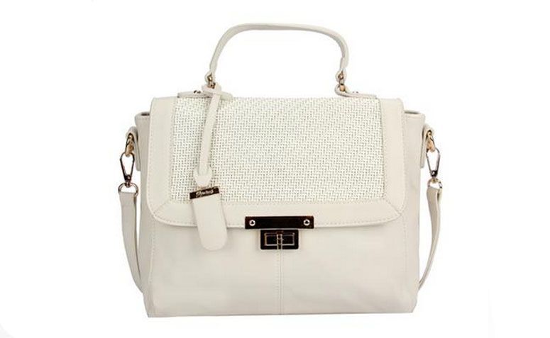 Bolsa de mão branca Davinci por R$159,99 na <a href="http://www.lepostiche.com.br/bolsa-mao-branco-dv0718-da-vinci-1923.aspx/p" target="_blank">Le Postiche</a>