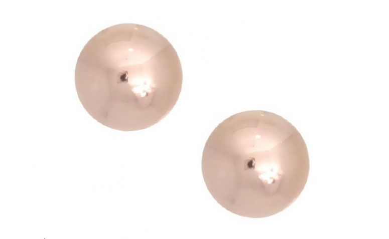Brinco bolinha folheado em ouro rose por R$22,90 na <a href="http://www.franciscajoias.com.br/brinco-bolinha-alto-brilho-folheado-em-ouro-rose.html" target="_blank">Francisca Joias</a>