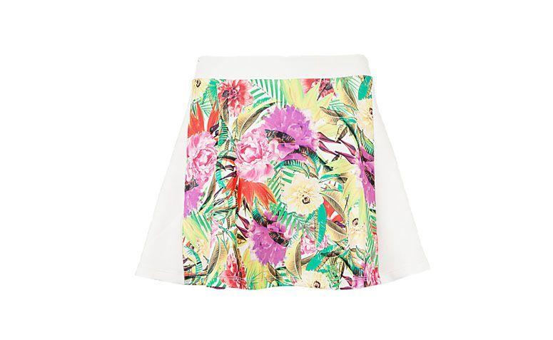 Berkobar rok bermotif bunga off-white FiveBlu oleh R $ 20,99 di Dafiti