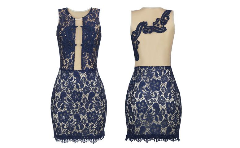 soutache tulle lace dress ilusion Jo Fashion for R $ 213.90 in La Petite Marie