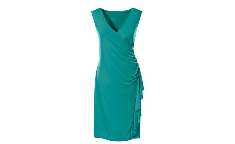 Vestido envelope com babado por R$79,90 na <a href="http://ad.zanox.com/ppc/?27713758C43009238&ULP=[[http://www.posthaus.com.br/moda/vestido-sem-manga-transpassado-verde_art165585.html?PAC_ID=125109]]" target="_blank">Posthaus</a>