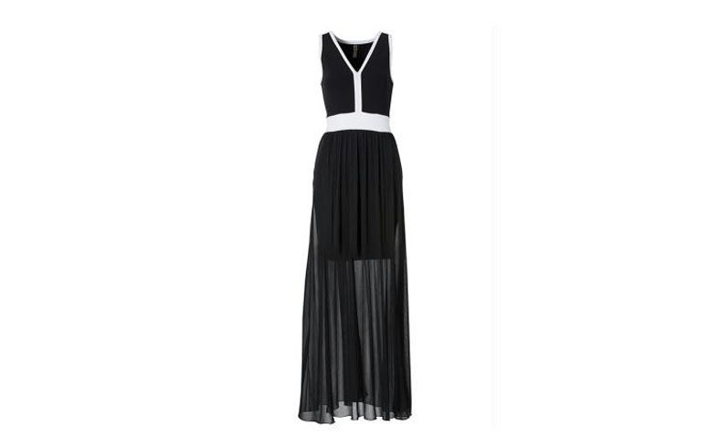 Vestido longo preto e branco por R$129 na <a href="http://goo.gl/0w8nhJ" target="_blank">Posthaus</a>