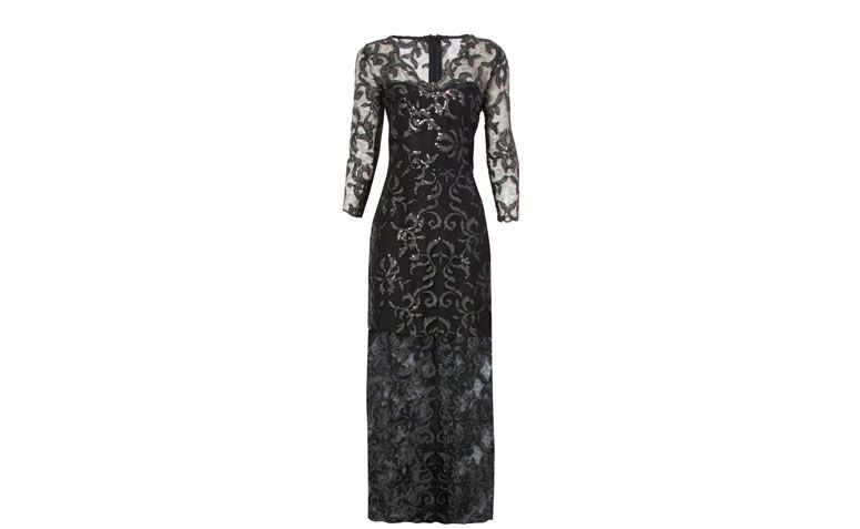 Vestido longo bordado por R$2.889 na <a href="http://goo.gl/XSaUid" target="_blank">OQ Vestir</a>
