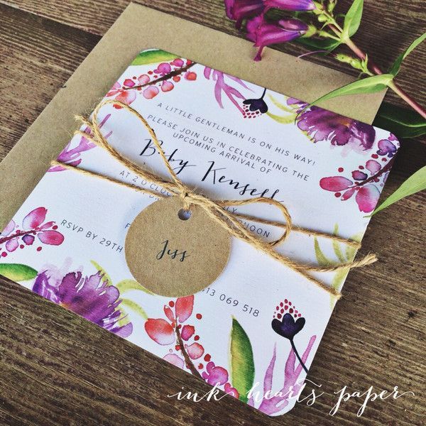 Foto: Reprodução / <a href="http://inkheartspaper.com.au/pages/birthday-baby-shower-invitations" target="_blank">Ink hearts paper</a>