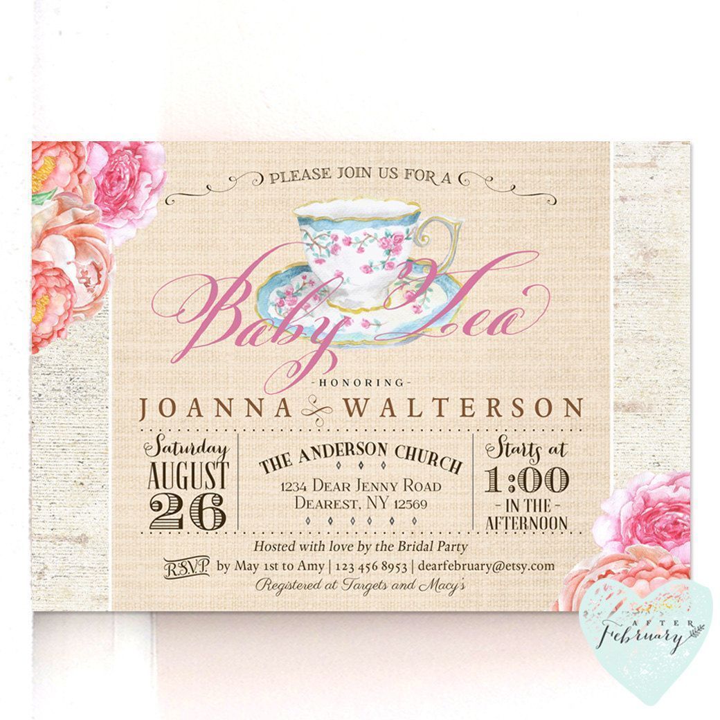 Foto: Reprodução / <a href="https://www.etsy.com/pt/listing/186864547/baby-shower-invitation-baby-shower-tea?ref=sr_gallery_11&ga_page=5&ga_search_type=all&ga_view_type=gallery" target="_blank">Etsy</a>