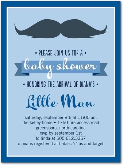 Foto: Reprodução / <a href="https://www.tinyprints.com/product/39251/baby_shower_invitations_dashing_day_blue_moon.html" target="_blank">Tiny prints</a>