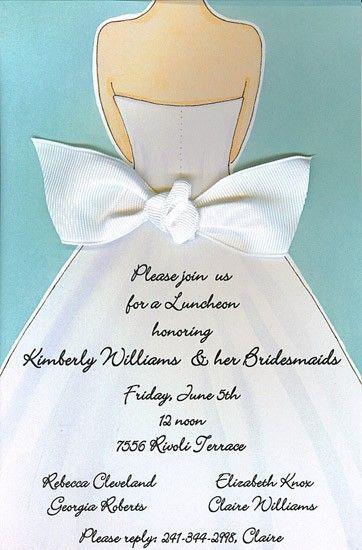 Foto: Reprodução / <a href="http://www.tickledpinkinvitations.com/here-comes-the-bride-wedding-shower-invitation-with-ribbon" target="_blank">Tickled pink intitations</a>