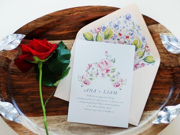 Foto: Reprodução / <a href="http://ohsobeautifulpaper.com/2014/09/ana-liams-soft-floral-wedding-invitations/" target="_blank">Oh so beautiful paper</a>