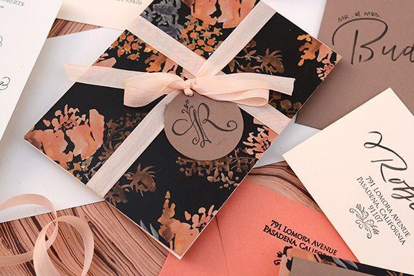 Foto: Reprodução / <a href="http://ohsobeautifulpaper.com/2014/06/diy-tutorial-autumn-floral-wedding-invitations/" target="_blank">Oh so beautiful paper</a>