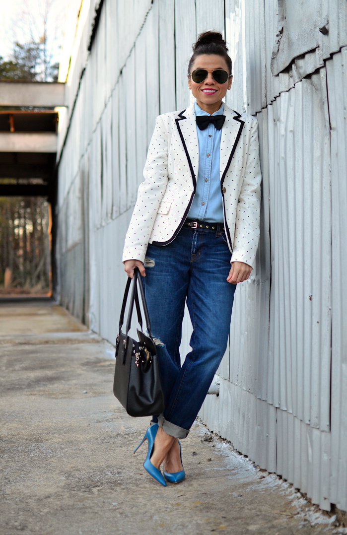 Foto: Reprodução / <a href="http://www.mysmallwardrobe.com/2014/01/borrowed-from-boys-bow-tie.html">My Small Wardrobe</a>