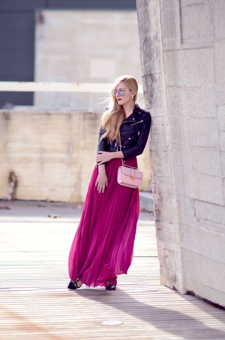 Foto: Reprodução / <a href="http://www.ohmyvogue.com/2014/11/plum-pleats.html" target="_blank">Oh my vogue</a>