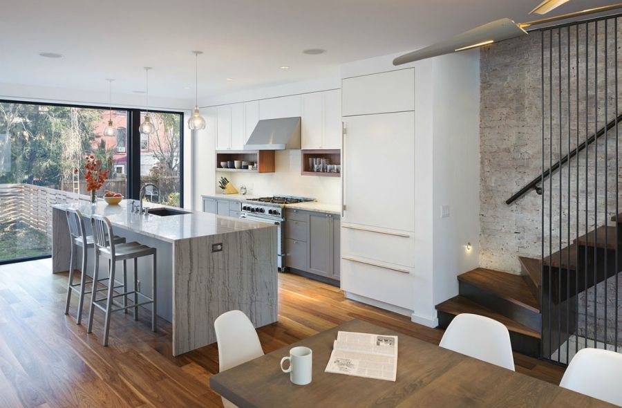 Foto: Reprodução / <a href="http://www.leonedesignstudio.com/#/residential/11th%20street%20townhouse/3/" target="_blank">Leone Design Studio</a>