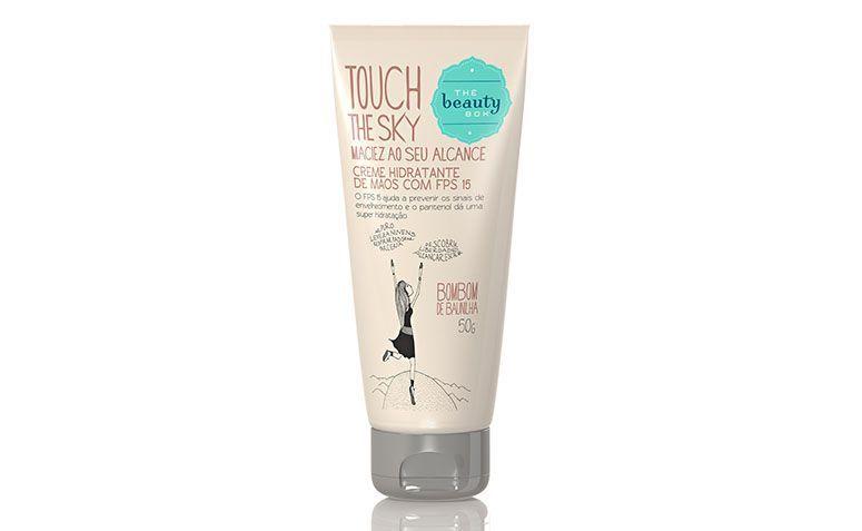 Creme para Mãos Touch the Sky Bombom de Baunilha por R$17,90 na <a href="http://www.thebeautybox.com.br/creme-para-maos-touch-the-sky-bombom-de-baunilha-50g-produtinhos-da-beauty.htm" target="blank_">The Beauty Box</a>