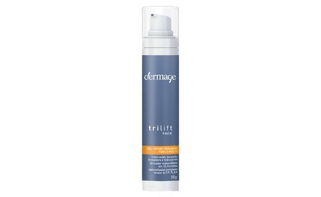 Trilift Face por R$165,20 na <a href="http://www.dermage.com.br/rosto/antiidade-de-uso-diario/trilift-face.html" target="blank_">Dermage</a>