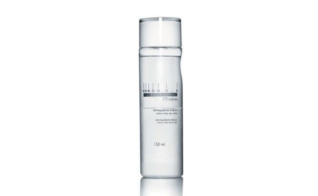 Natura Chronos Demaquilante Bifásico por R$ 38,20 na <a href="http://bit.ly/1gmfWE2" target="_blank">loja virtual da Natura no Submarino</a>