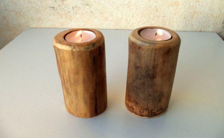 2 lilin pemegang kayu untuk $ 46.32 Etsy
