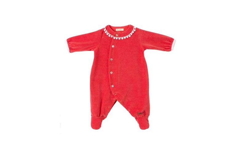 Macacão vermelho por R$119 na <a href="http://www.lojagreen.com.br/macacao-marula-g-vermelho-bebe---rn-green/p" target="blank_">Loja Green</a>