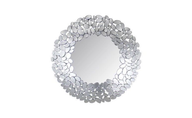 Espelho redondo grigio por R$ 3.204,00 na <a href="http://www.mariapiacasa.com.br/espelho-decorativo-redondo-grigio-38-770.html" target="_blank">Maria Pia Casa</a>