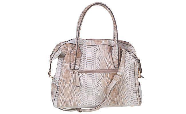 Bolsa de cobra Mondaine por R$187 na <a href="http://www.glamour.com.br/bolsa-mondaine-material-sintetico-cinza-estampa-cobra-201181/p" target="blank_">Glamour</a>